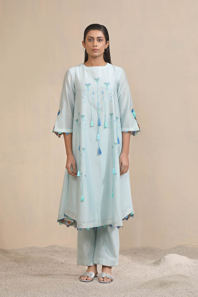 Leher Kurta & Trouser Co-ord Set