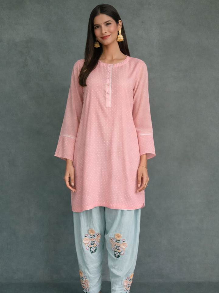 A-LINE KURTA WITH SALWAR