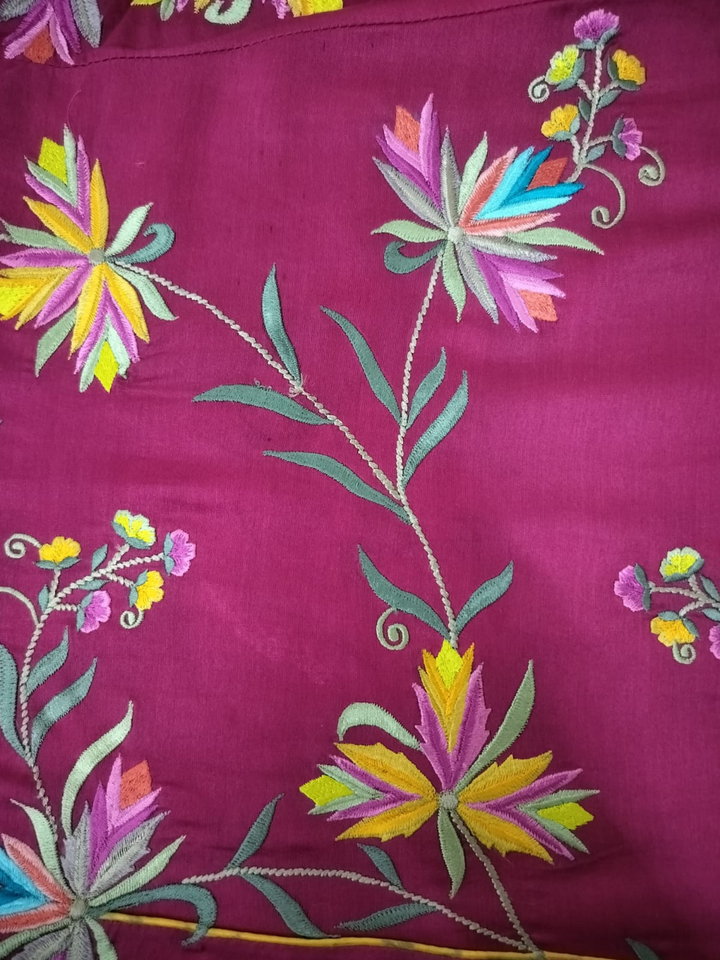 PINK EMBROIDERED JACKET WITH DRESS
