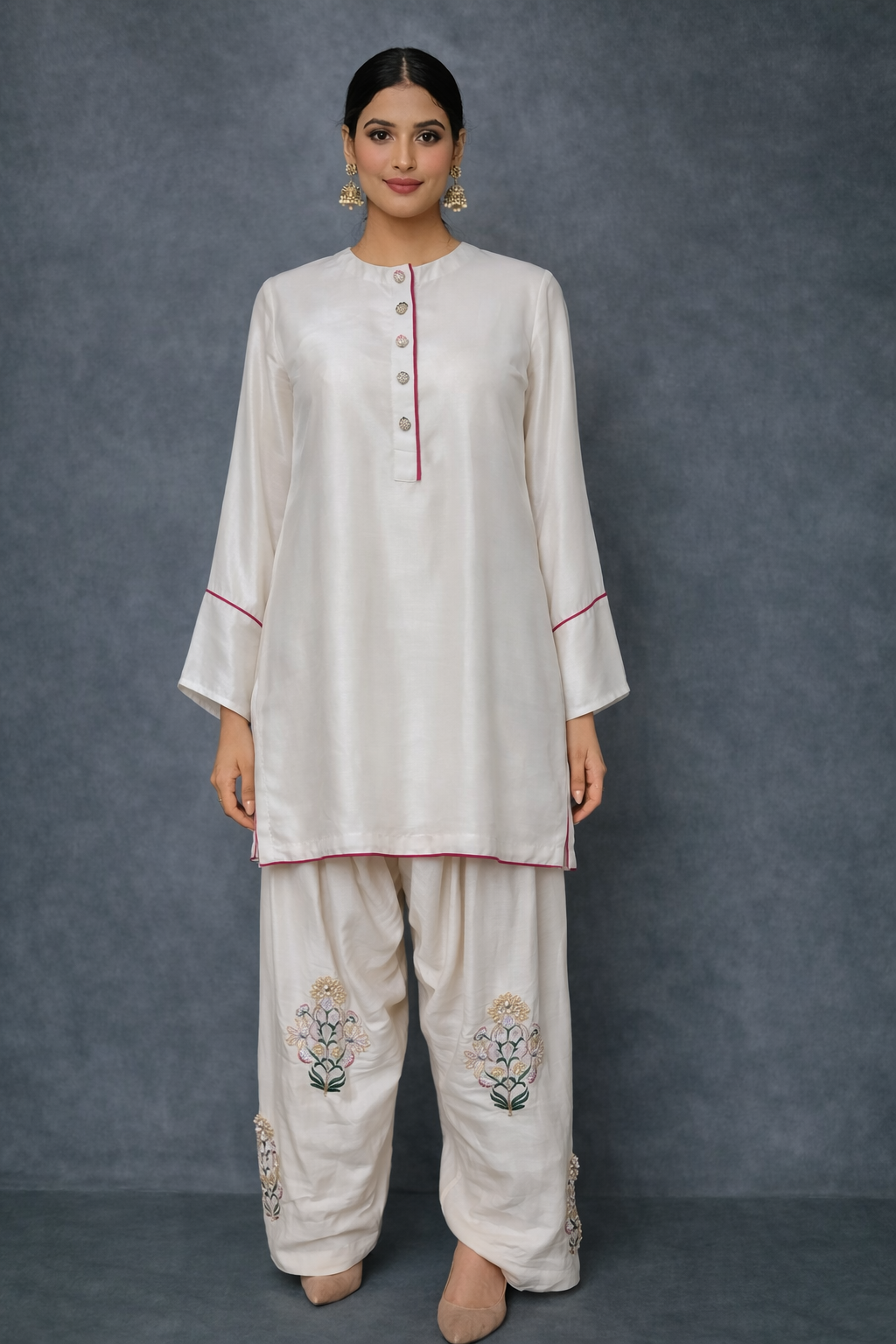 IVORY KURTA WITH SALWAR