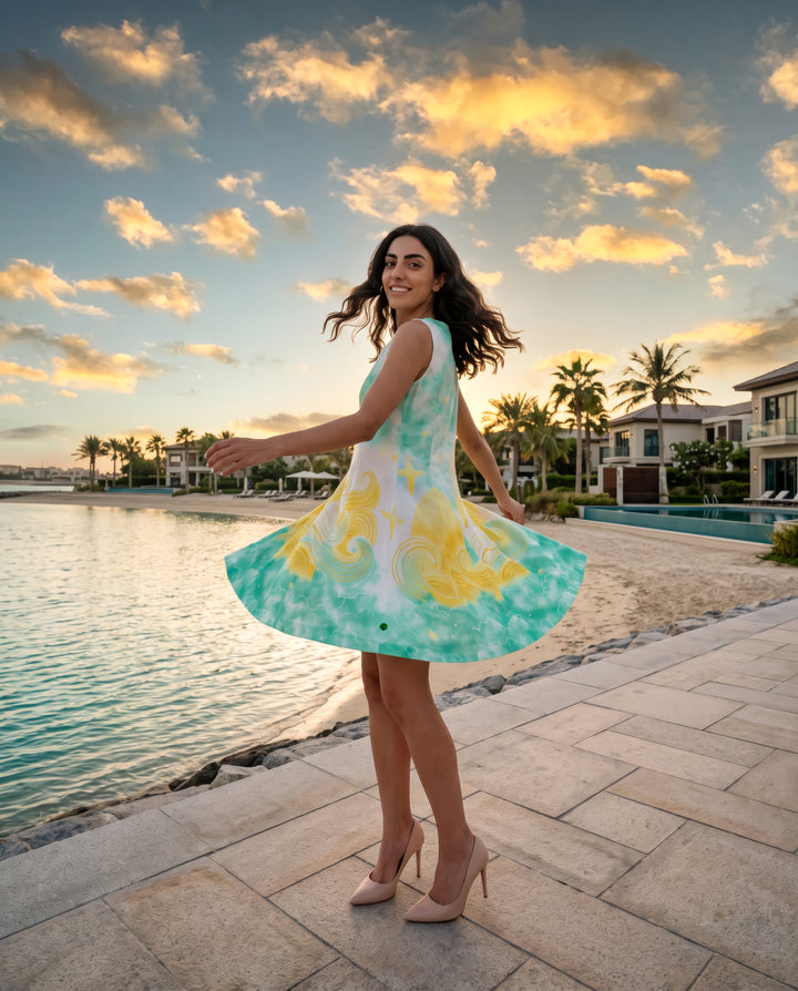 Meadow-Teal Dress