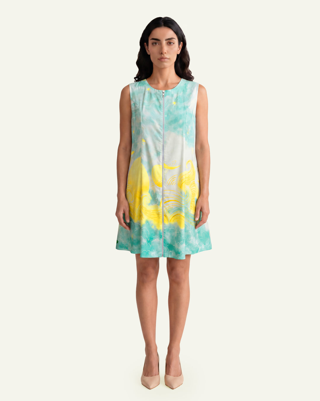 Meadow-Teal Dress