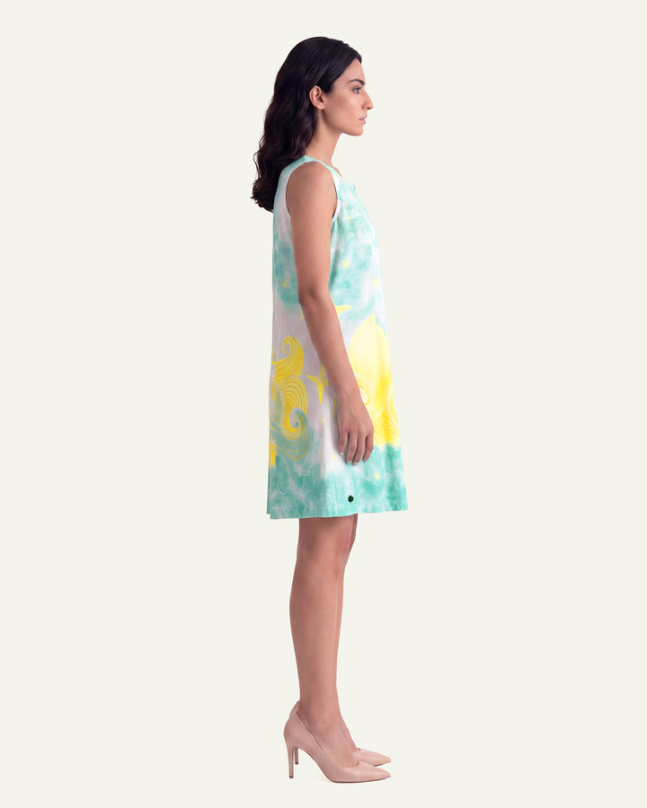 Meadow-Teal Dress