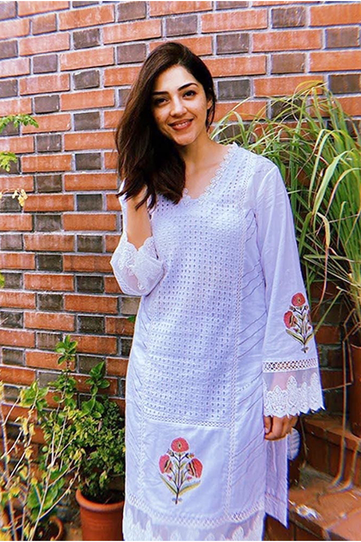 Mehreen Pirzadaa in Hakoba Block Print Suit Set